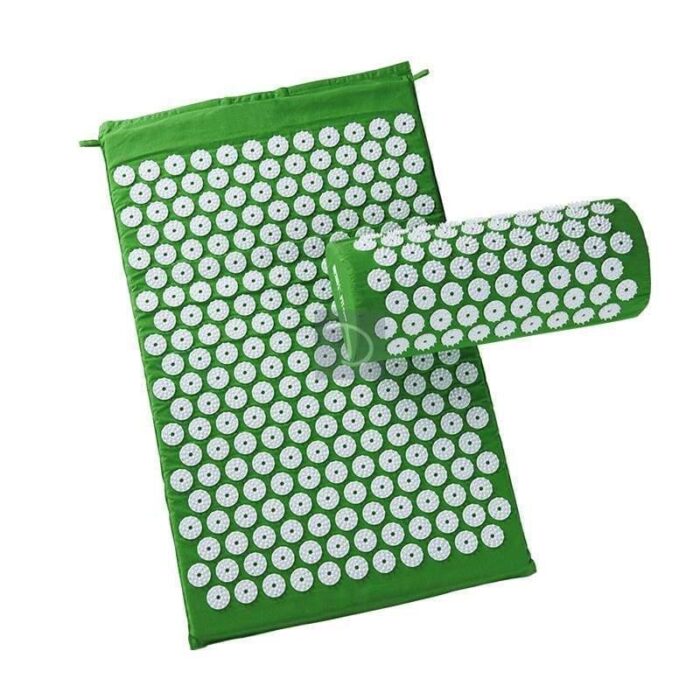 Acupressure mat and pillow