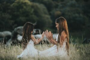 Girls playing